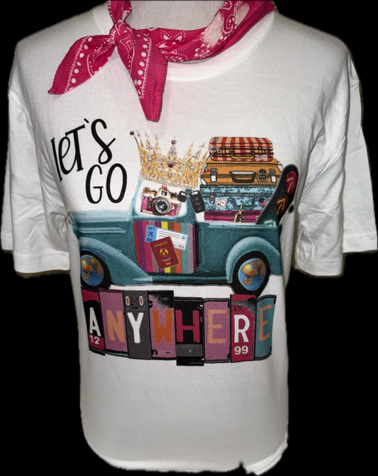 Let's go Anywhere on White Crew