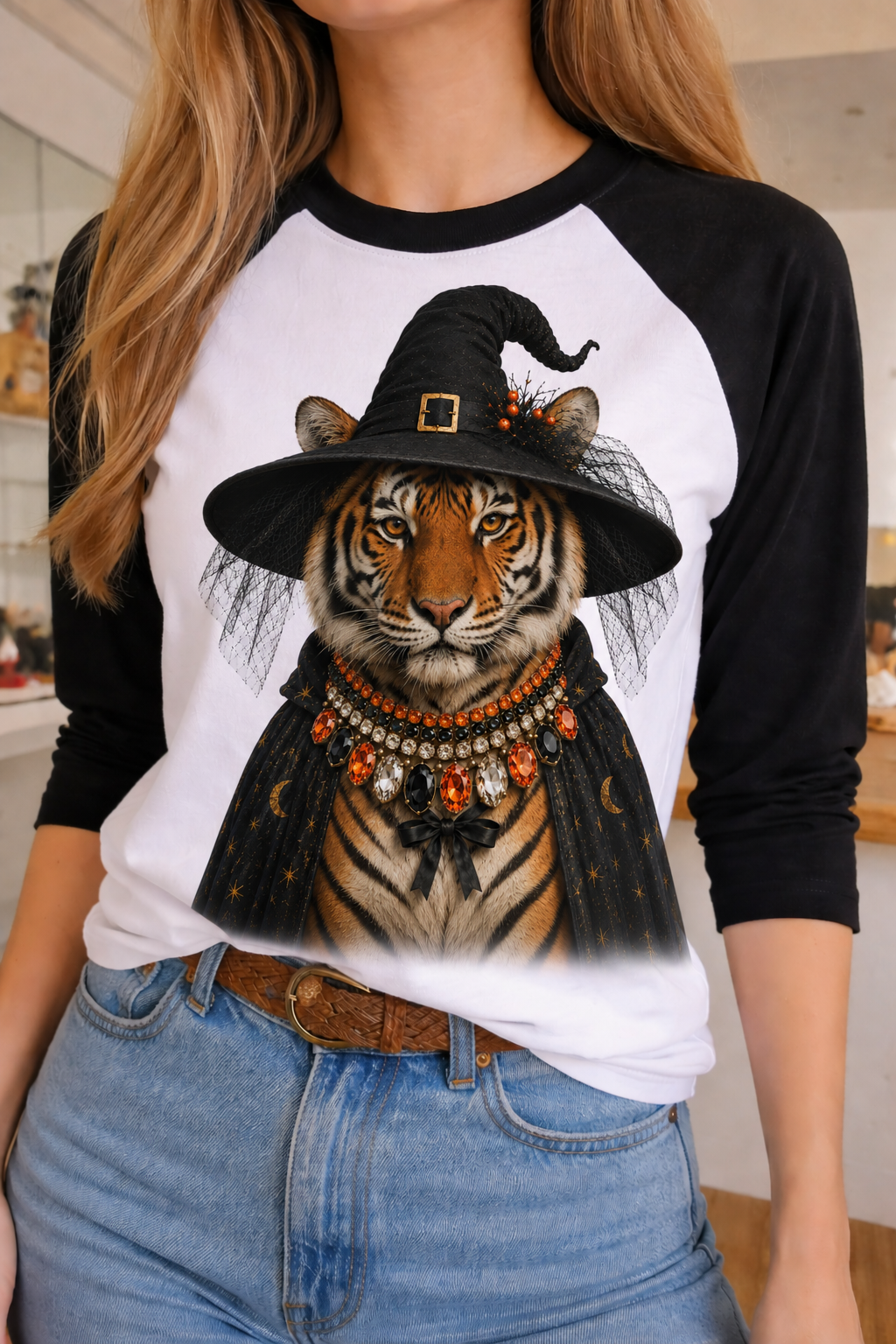 Tiger Witch Crew & Raglan Tee