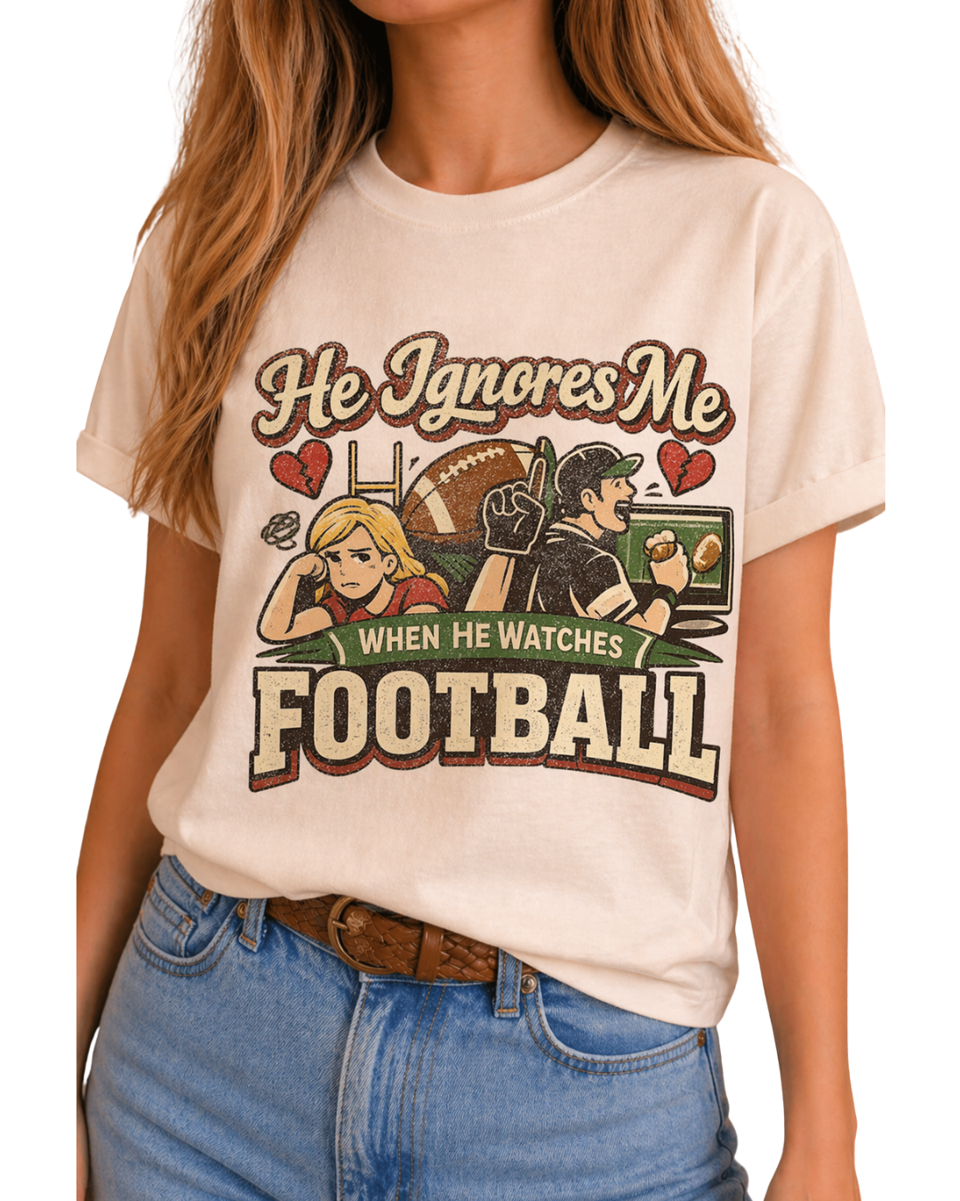 Animated He Ignores Me Tee
