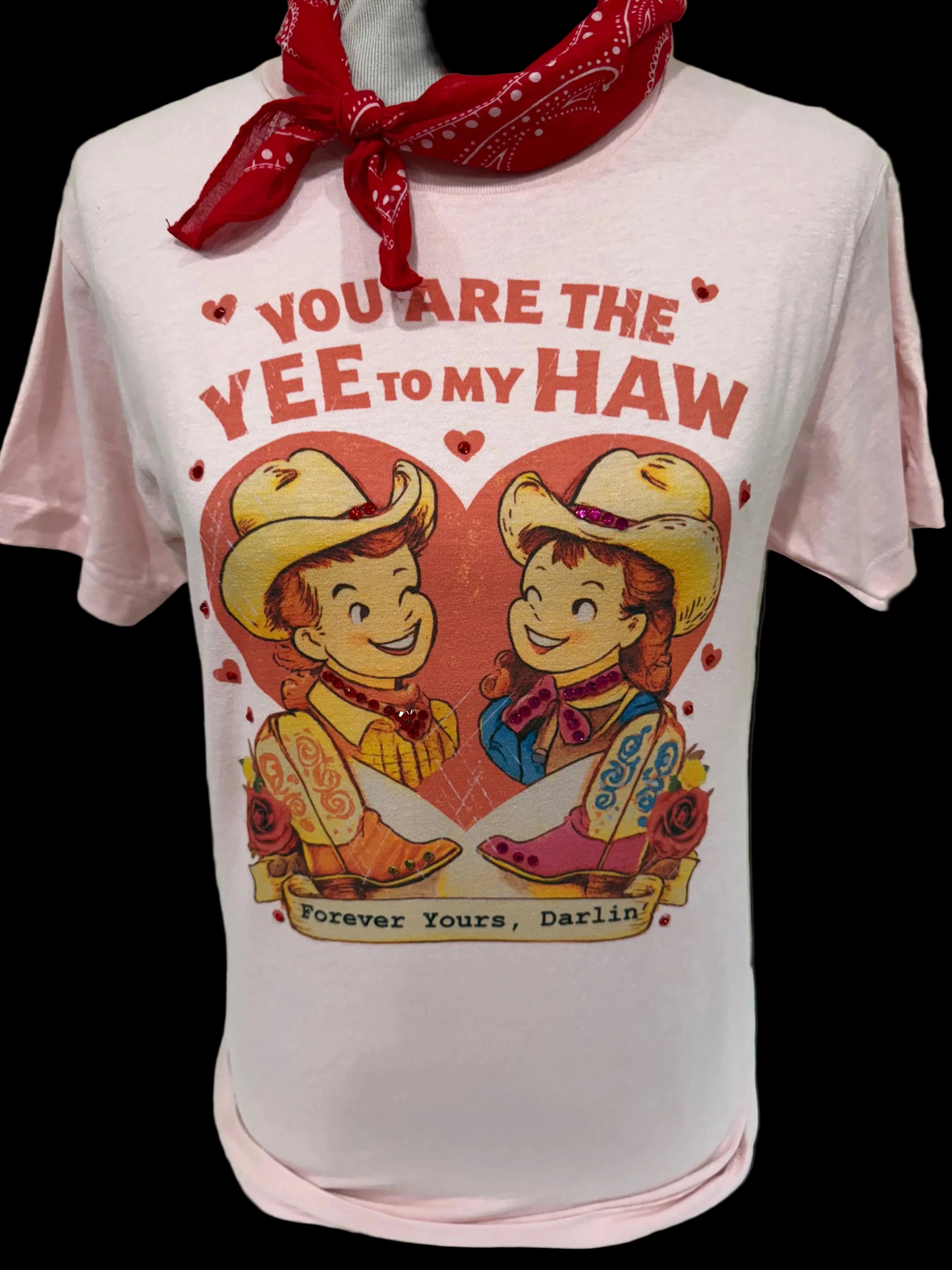 Yee To My Haw on Light Pink Crew