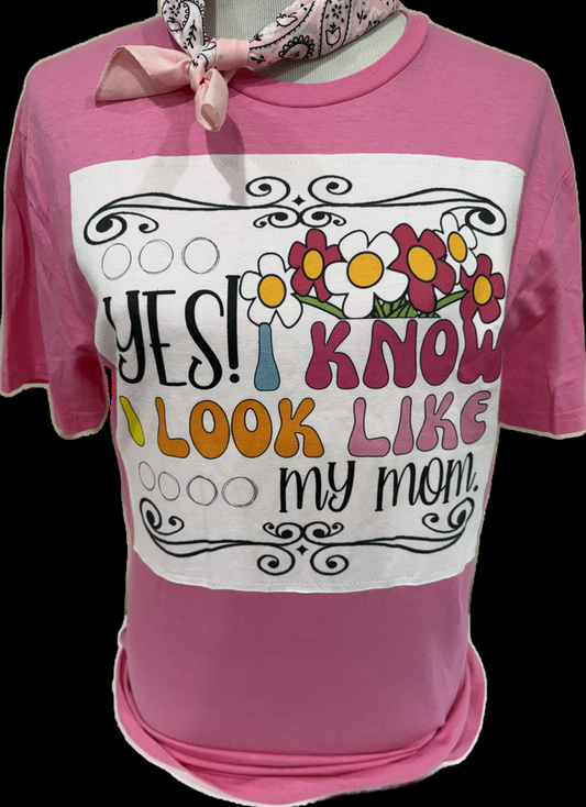 Look Like My Mom Patch on Azalea Crew