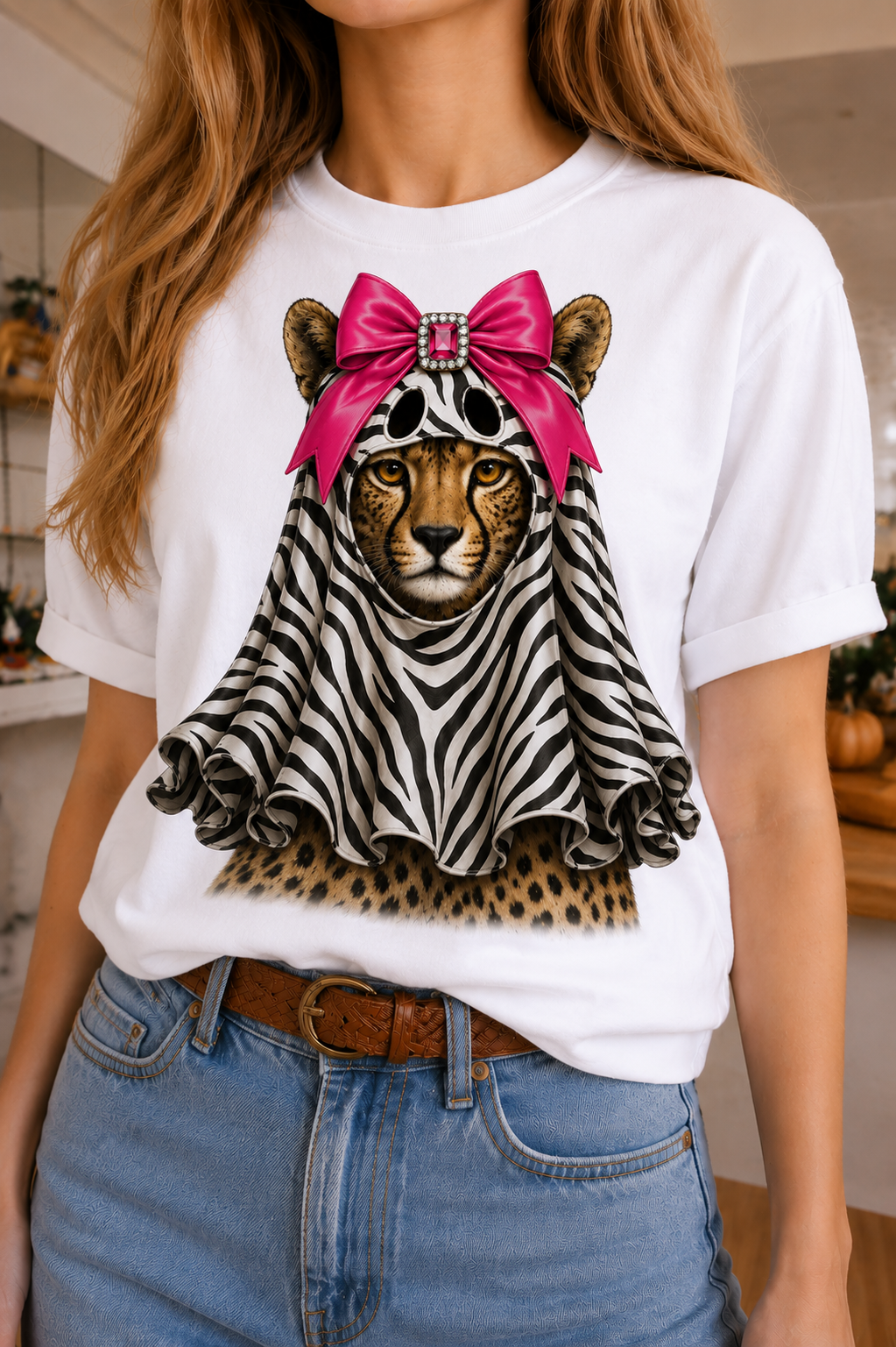 Zebra Leopard Ghost Crew & Long Sleeve