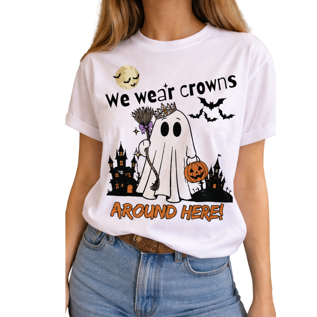 We Wear Crowns on White & Black/White Raglan