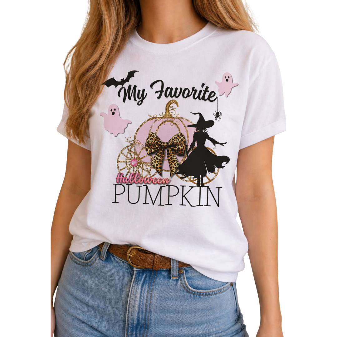 My Favorite Halloween Pumpkin White Crew & Long Sleeve