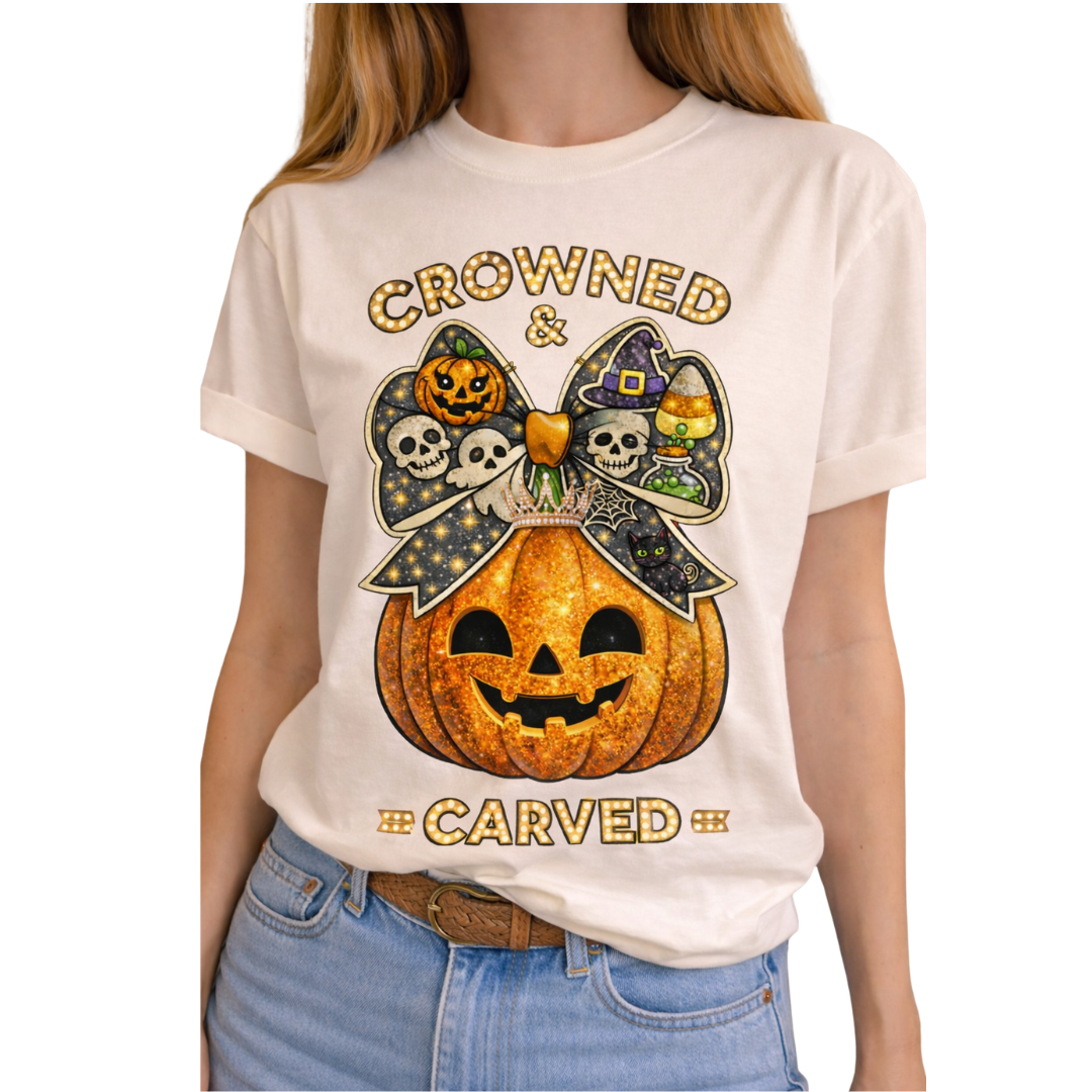 Crowned & Carved on Natural Crew