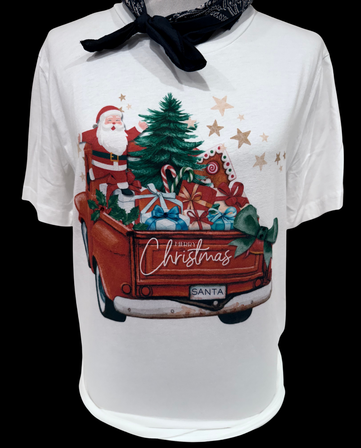 Santa Truck on White Crew